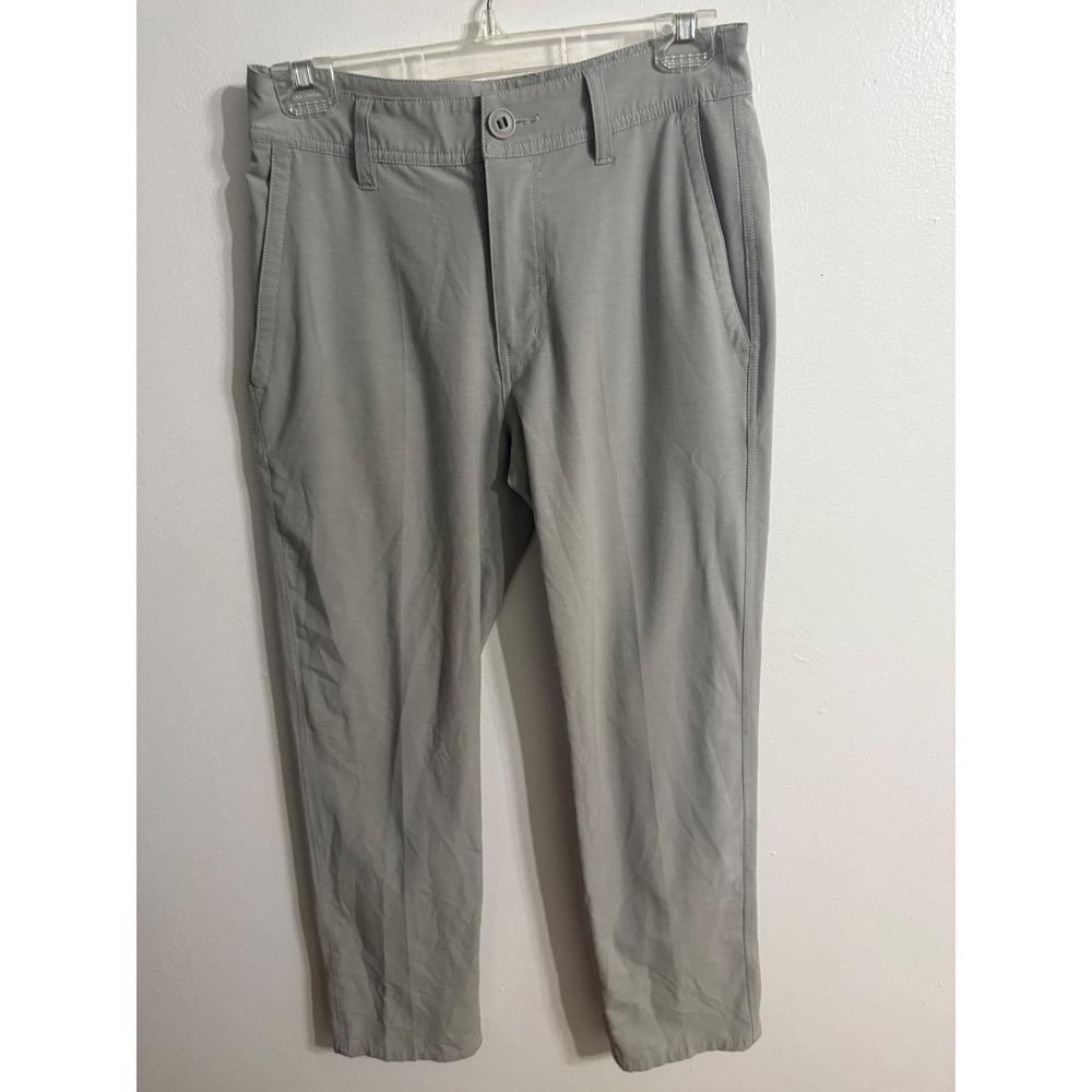 Huk Performance Fishing Pants Mens 28 Gray Stretch Outdoor Utility Trousers